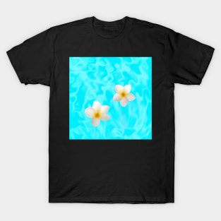 Lilo and Nani inspired white plumeria hawaiian flowers T-Shirt